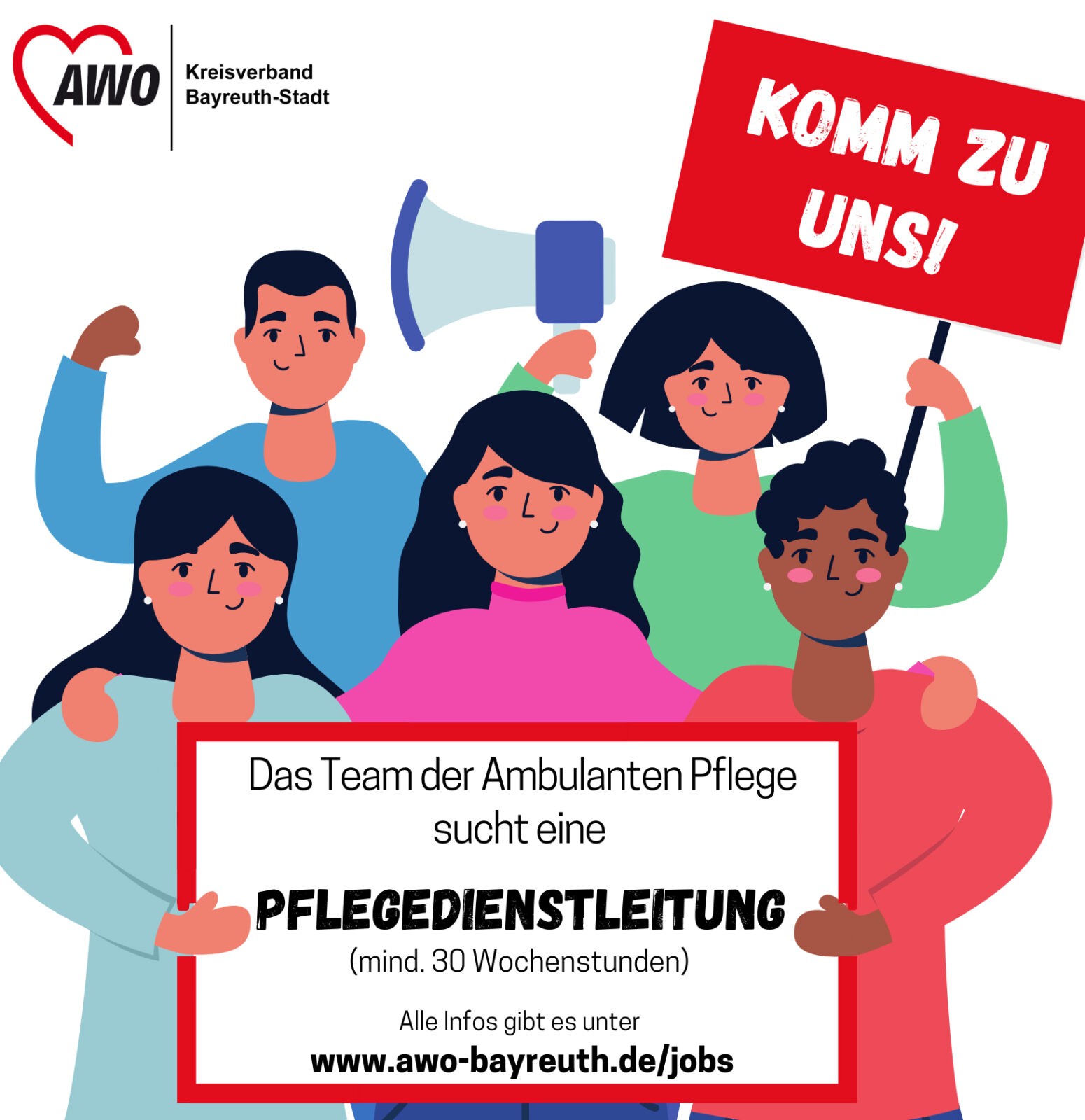 Neustart der ambulanten Pflege: Mitarbeiterinnen und Mitarbeiter gesucht!