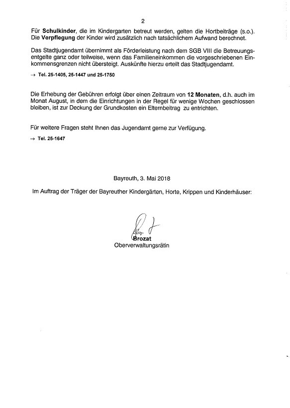 Elternbrief Kosten 2