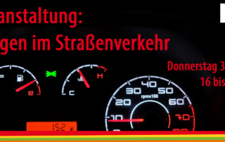 Jetzt anmelden: Infoveranstaltung zum Thema "Neuerungen im Straßenverkehr" am 31. Oktober