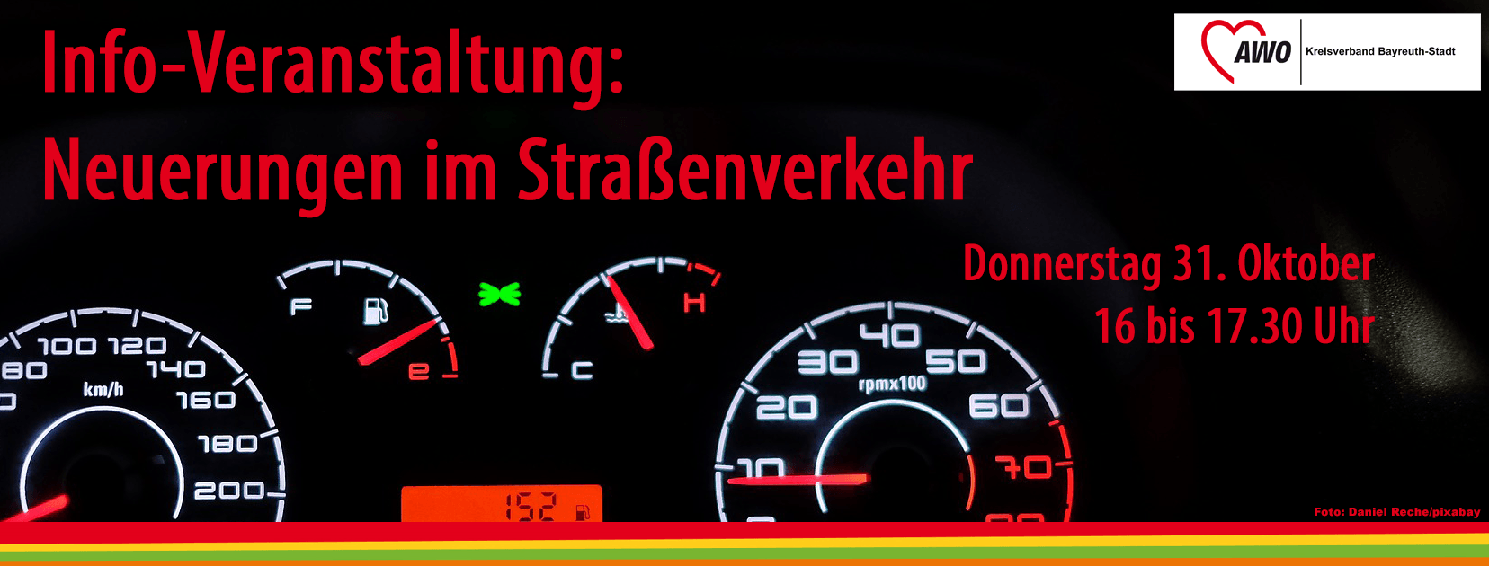 Jetzt anmelden: Infoveranstaltung zum Thema "Neuerungen im Straßenverkehr" am 31. Oktober