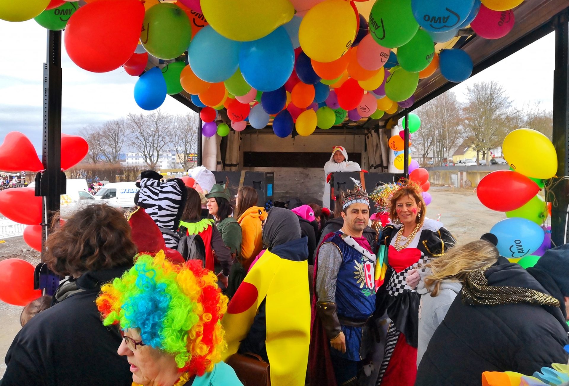 AWO-Truck beim Bayreuther Fasching dabei