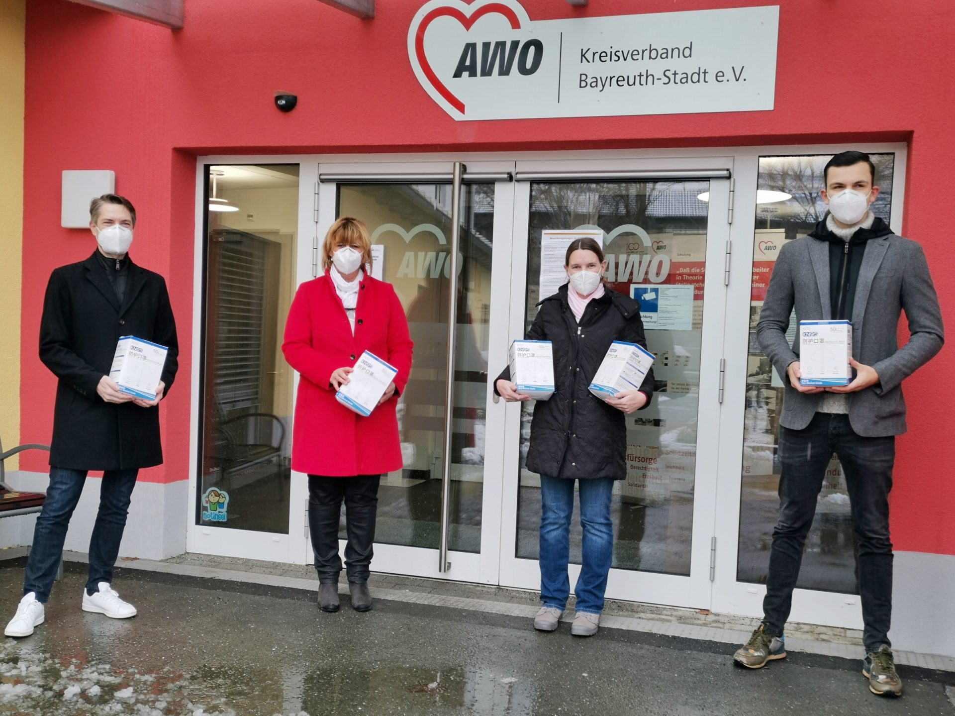 AWO Bayreuth-Stadt erhält 1000 FFP2-Masken von CYBEX