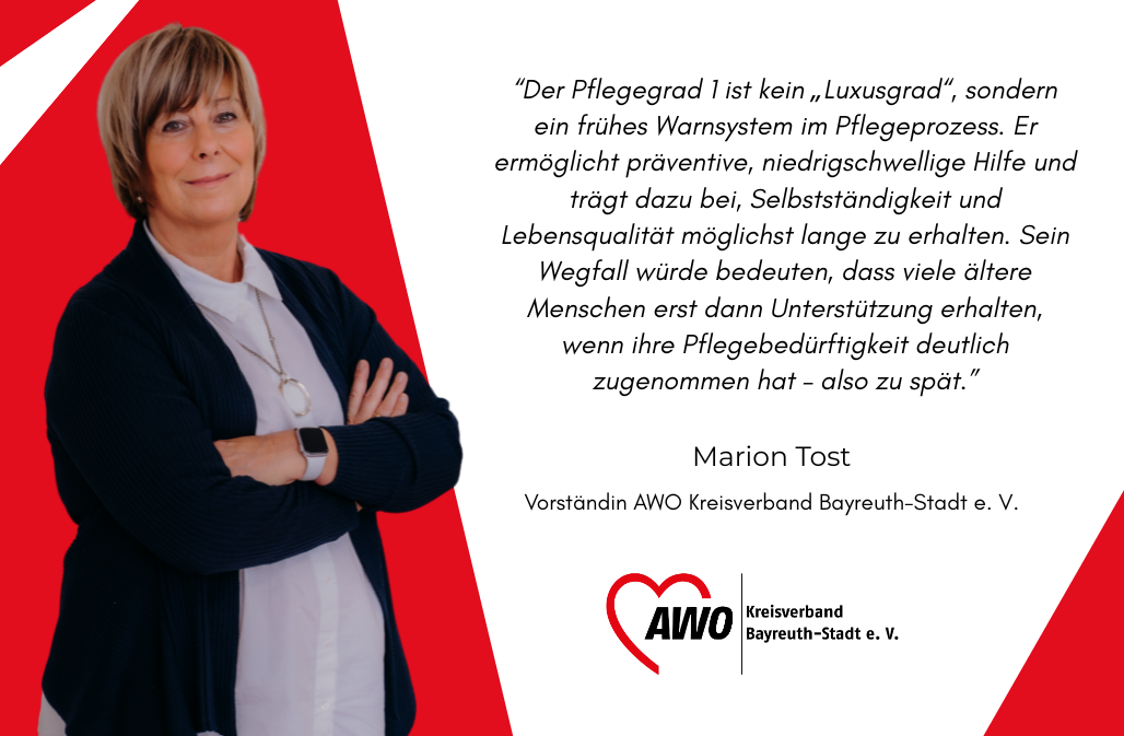 Kommentar Marion 2 Kommentar: Wegfall des Pflegegrades 1 wäre vor allem ein herber Schlag für viele ältere Menschen