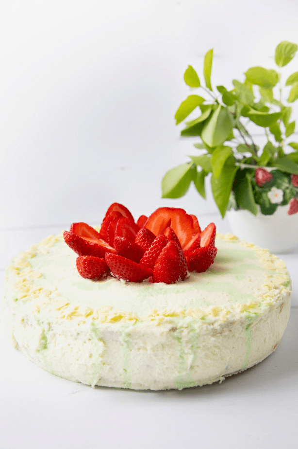 Kuchen AWO-Frühlingstipps: Erdbeer-Waldmeister-Torte