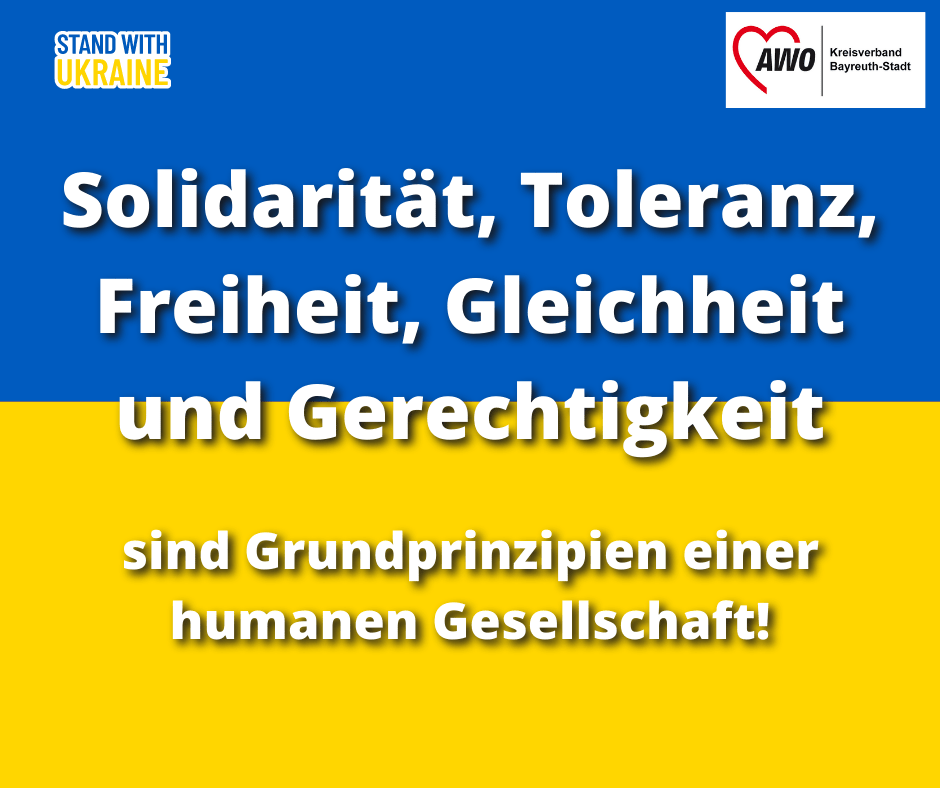 Gegen den Krieg in der Ukraine – für die Menschen in der Ukraine – gegen die Diskriminierung von Menschen aus Russland, die hier in Deutschland leben