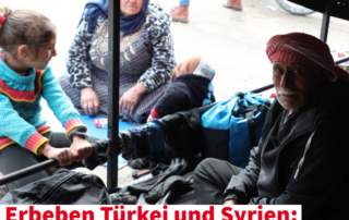 Spendenaufruf für Erdbebenopfer in der Türkei und in Syrien: AWO International hilft