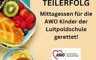 TEILERFOLG: MITTAGESSEN FÜR DIE KINDER DER LUITPOLDSCHULE GERETTET