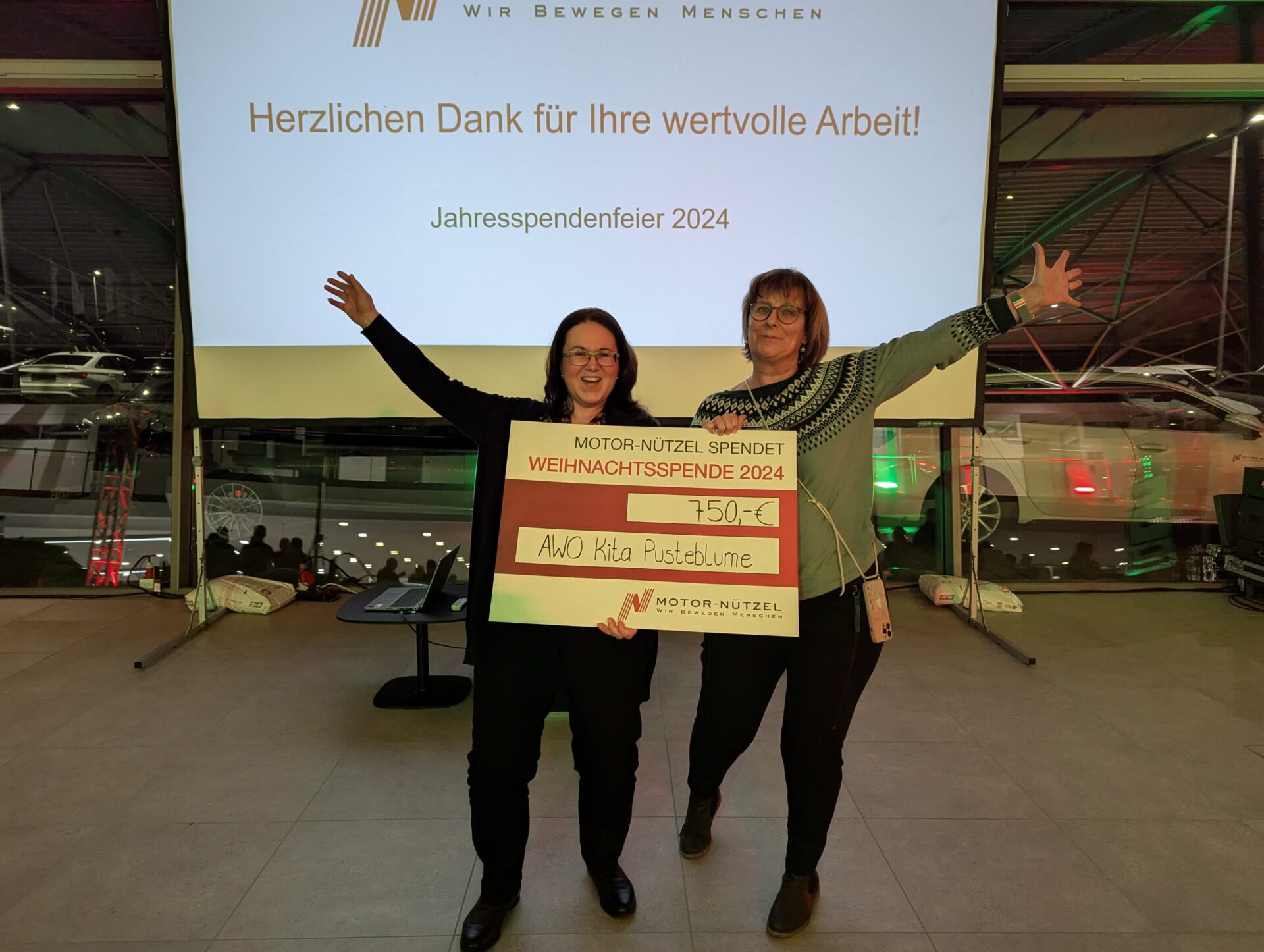 f54a3863-854b-4e6a-9902-79efcdfd4d75 Nachhaltige Unterstützung für unsere Gemeinschaft: AWO erhält 750 Euro bei Jahresspendenfeier der Motor-Nützel Vertriebs-GmbH