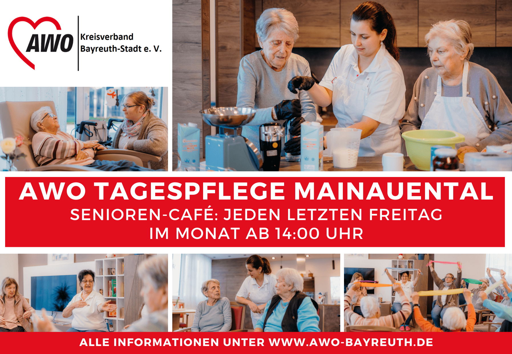 Einladung: Senioren-Café in der Tagespflege Mainauental in Heinersreuth